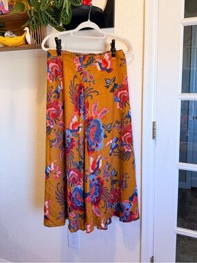 Farm Rio x Anthropologie - Floral Midi Skirt, M